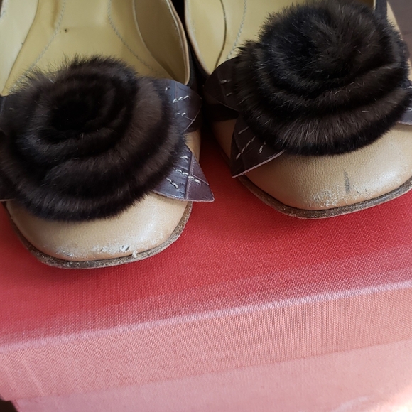 Valentino Mink Pom Flats - Picture 7 of 8